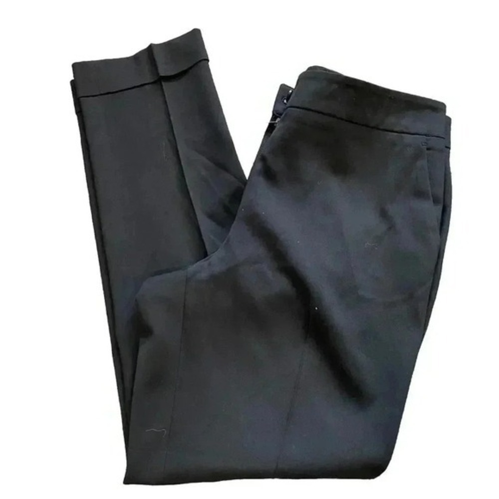 ETRO Italy Women's Black Wool Cropped Pants US 6 Med IT 42 High rise Flat Front - Picture 2 of 9